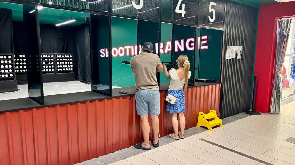 airsoft shooting range at Galerija Centrs