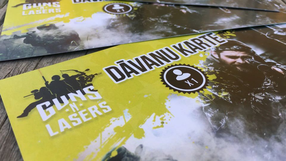 GUNSnLASERS dāvanu karte
