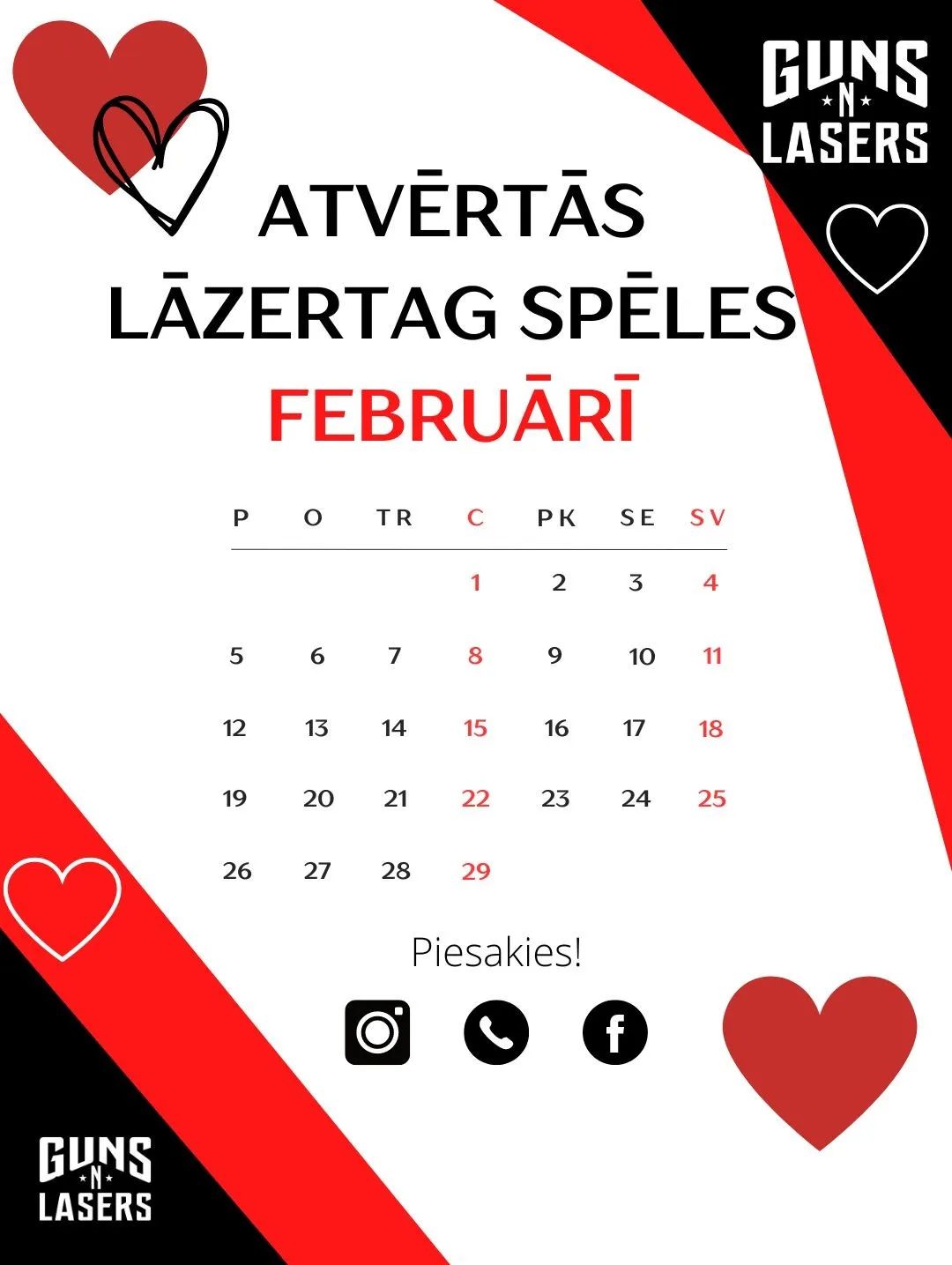 ATVĒRTĀS SPĒLES LĀZERTAGĀ FEBRUĀRĪ 2024