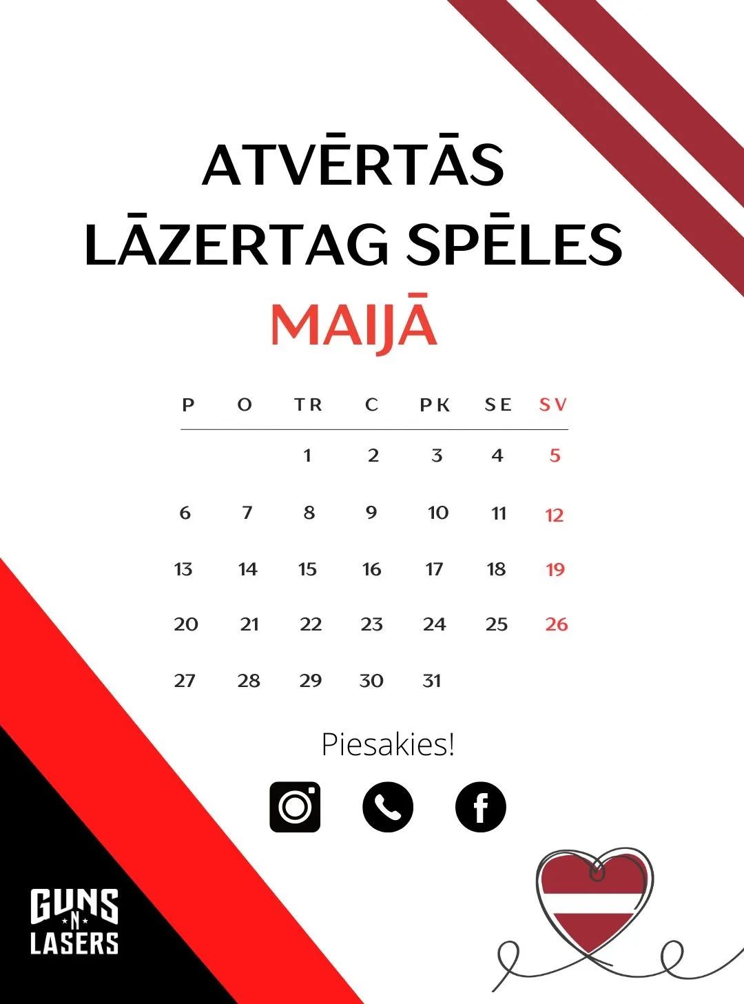 ATVĒRTĀS SPĒLES MAIJĀ 2024