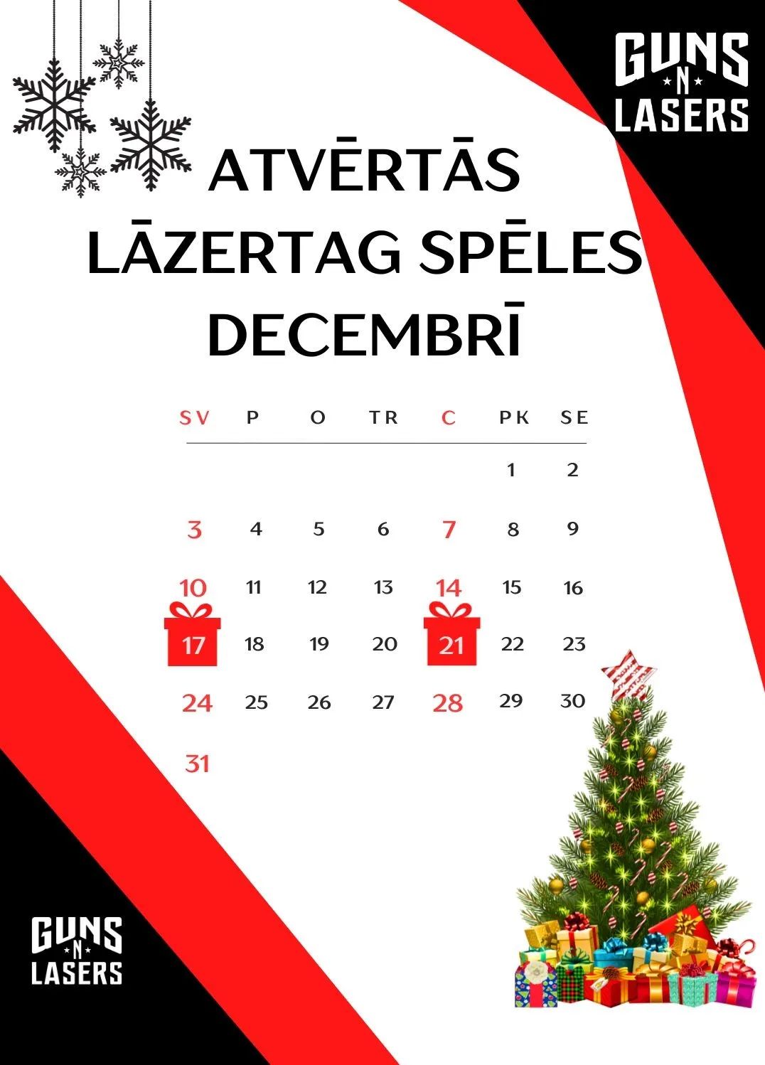 KALENDĀRS AR ZIEMASSVĒTKU SPĒLĒM