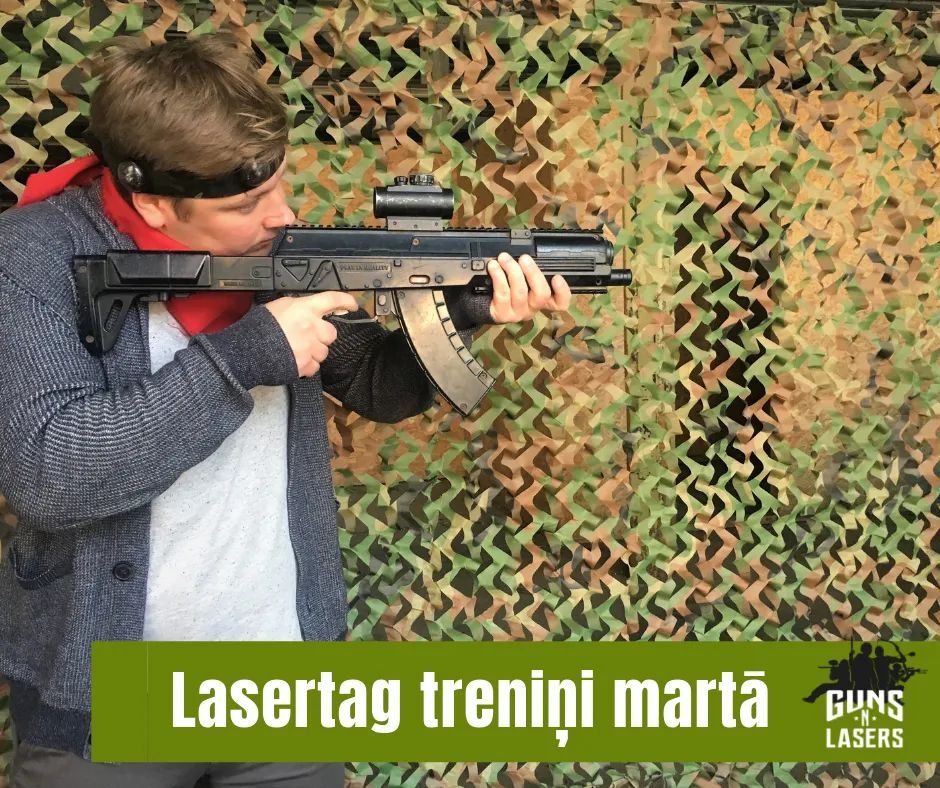 Lasertag treniņi marta sestdienās