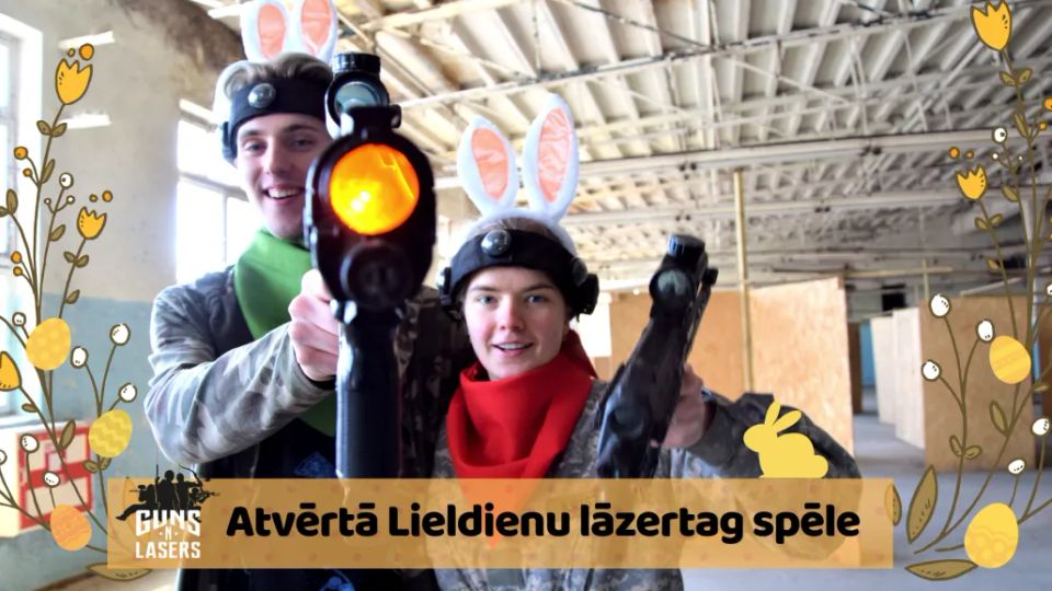 Lieldienu atvērtā lāzertag spēle “Zaķa medības 2019”