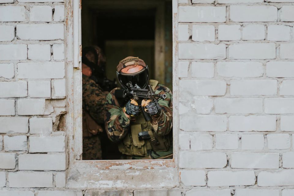 airsoft Mežaparka izklaides parkā