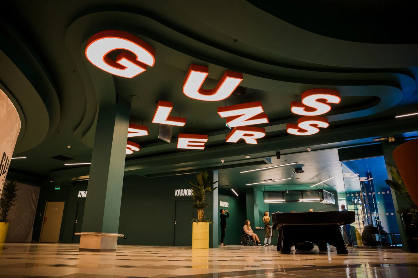 interior of Galerija Centrs entertainment park