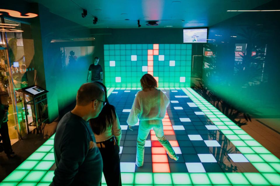 Pixel Room floor lit for a game