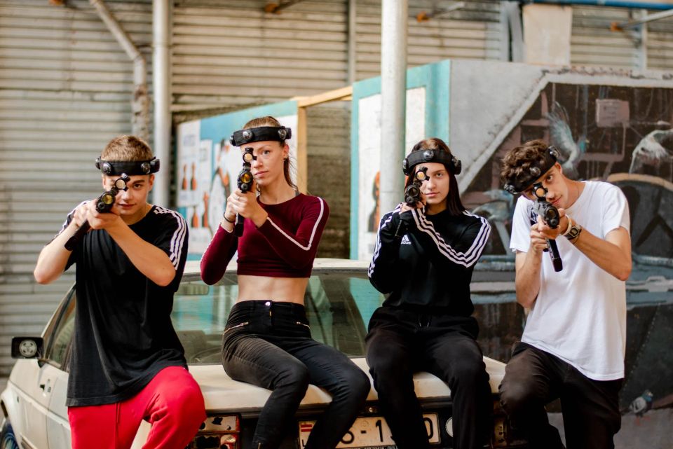 open laser tag games at Šampēteris