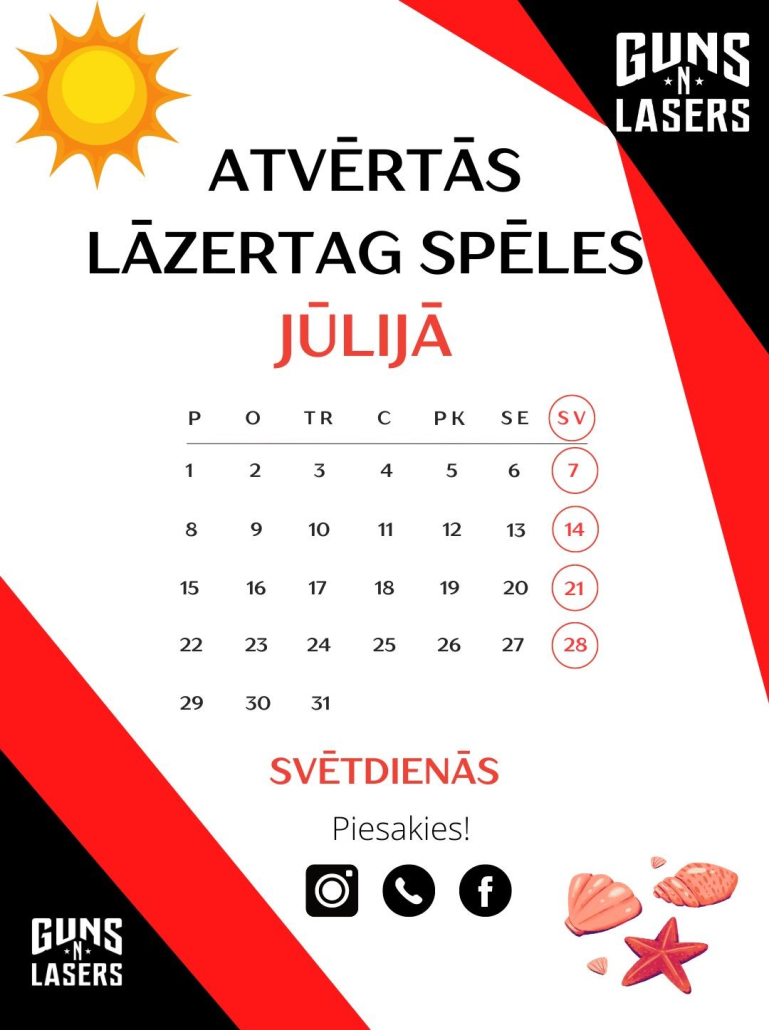 PUBLIASKAS SPĒLES JŪLIJS KALENDĀRS